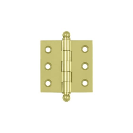 Deltana CH2020U3 Ball Tip Cabinet Hinge Polished Brass, 10PK CH2020U3-XCP10